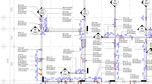 Builder’s Work /Penetration Drawing